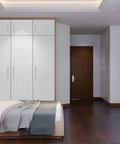 White Wood Grain Peel And Stick Wallpaper 15.7 Inch By 196 Inch Self Adhesive Cover Up To 21.37 Sq Ft on bedroom wardrobe
