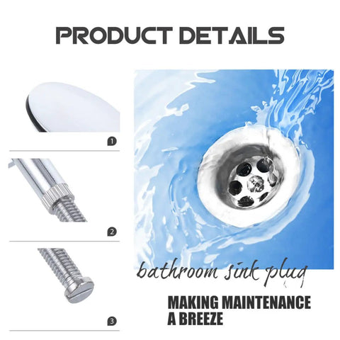 2pcs Brass Rotating Bathtub Drain Plug with Flat Seal for Bathroom shown in product details and installation examples.