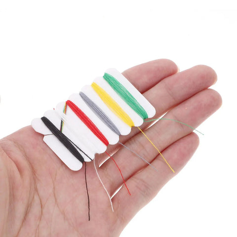 Real Deal Mini Sewing Kit With 200 Pieces As A Portable Travel Set To Mend Clothes On The Fly With colorful spools of thread in hand.