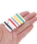The Go-To 200 Piece Mini Travel Sewing Repair Kit That Slashes Tailor Bills While You Fix Snags On The Fly Without Breaking A Sweat Compact Pocket Gear For Campers Students And Travelers with colorful threads in hand.