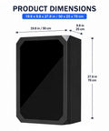 Heavy Duty Outdoor EV Charger Enclosure Built Tough Cold Rolled Steel Electrical Box Weather Resistant Wall Mount Shield dimensions 19.6 x 9.8 x 27.6 inches