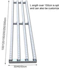 Light Duty Skate Wheel Conveyor Rail With Abs Roller Flow Rack And Spliceable Stainless Steel Frame, 300cm length.