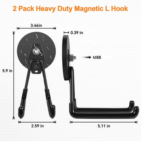 Heavy Duty Magnetic Hooks Set For Garage And Workshop Organization Strong Metal Magnets With Hooks Must Have For Metal Cabinets