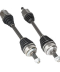 Front Left And Right CV Axle Shaft Assembly For Honda CRV EX LX SE 2.4L 2002 To 2006 Two Pack, showing shaft and rubber boots.