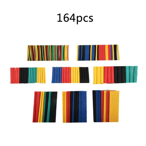 Check Out This Awesome F164PCS Heat Shrink Tubing Kit With Mixed Colors For Wire Cable Sleeves And Insulated Protectors Perfect For Electrical Diy Or Auto Repair Jobs Using Polyolefin Material That Shrinks To 2-1 Ratio. 164pcs multicolor heat shrink tubing set