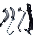4-piece oil return drain and feed pipe kit for Chevy 1.4L engine, metal lines and fittings
