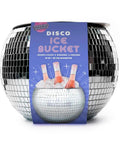 Disco Ball Ice Bucket Large With Mirrored Tile Design For Parties And Girls Night Bachelorette Champagne Cocktail Cooler