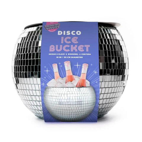 Disco Ball Ice Bucket Large With Mirrored Tile Design For Parties And Girls Night Bachelorette Champagne Cocktail Cooler
