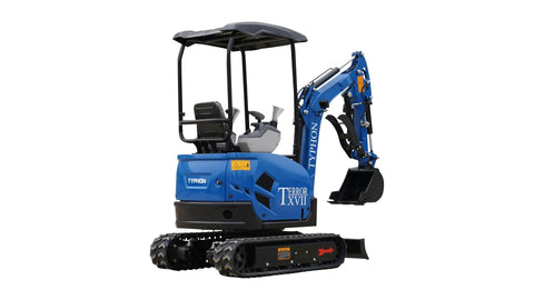 1.7 Ton Mini Excavator With Boom Swing And Canopy 400mm Bucket Yard Digger For Gardens Farms Parks And Roads Compact Easy To Maneuver