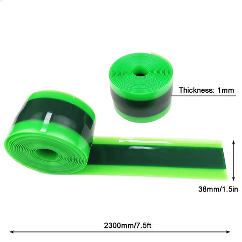 Green Mountain Bike Tire Liner Inner Tube Flat Protector Pair, 1mm thick polyurethane barrier for 24in 26in 29in wheels.