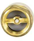In Line Check Valve For Water Supply Lines 1 Inch IPS Threaded Connection Brass Body With Stainless Steel Spring For Backflow Prevention And Durable Plumbing Fitting Eastman 20405LF For Residential And Commercial Installations, showing valve interior and spring mechanism.
