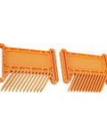 Professional Adjustable Featherboard For Woodworking Shop Safety Keeps Materials Hella Solid On Table Saws Router Tables And Band Saws With Quick Slide Adjustment, orange plastic combs.