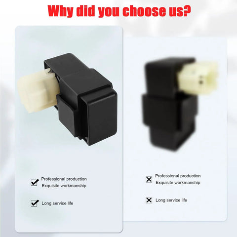 CDI Box Replacement Fits Honda ATC 110 125M 200 200M 200S 200X 250R And TRX200 Quad Bikes 1983 1984 1985 with Part Numbers 30400-965-010 30401-KE4-651 30410-964-003 30410-964-671 30410-965-003 30410-965-013 30410-968-003, shown with plug and body design
