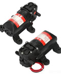 DP 521 Electric Diaphragm Water Pump 12 Volt 70 Psi High Pressure Compact Sprayer view highlighting durable black housing