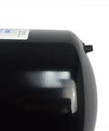 Side view of Five Gallon RO Accumulator Storage Tank With Wall Mount Bracket And One Half Inch Female NPT Pre Pressurized Lead Free