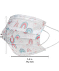Kids Disposable Face Masks For Girls Aged 6 To 12, 10 Pack, Breathable Protective Masks With Fun Print Designs, Comfortable Fit