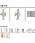 Drywall Anchor Kit With Hollow Wall Anchors And Screws Self Drilling Nylon Fasteners for mounting in various materials