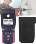 Stud Finder Wall Scanner - Multifunctional Metal and Pipe Detector with controls and carrying case, used for scanning walls.