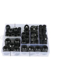 M Type Nylon Cable Gland Kit 50 Pieces Per Box Waterproof Sealing For Secure Wire Fixing in storage case