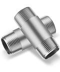 304 Stainless Steel Pipe And Three Eighths Inch NPT Male Threaded Nipples Set, Heavy Duty SCH40 Pre Cut, Two Inch Length for industrial use