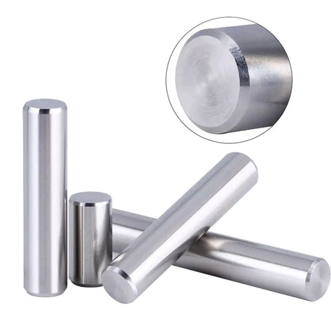 Stainless Steel Locating Dowel Pin Set 100-300 Pcs M1 To M6, cylindrical precision pins, close-up view of solid cylinder pins