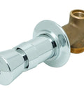 Concealed Straight Valve B1029 1 with Slow Self Closing Vandal Resistant Cold Index OEM Replacement Part, chrome finish