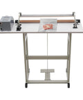 Solid Foot Pedal Heat Sealer For Plastic And Aluminum Foil Bags With Built In Cutter and Six Gear Settings For No Sweat Commercial Packaging.