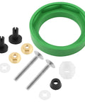 3 Inch Toilet Tank To Bowl Gasket Kit For American Standard Toilets Includes Gasket Bolts And Other Essential Parts For Leak Proof Flush Valve Openings, green gasket and bolts