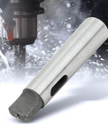 MT3 to MT2 taper drill sleeve reducing adapter in silver metal for lathe milling CNC fixtures
