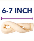 CareChewz Collagen Twist Keys Dog Chew Treats 6 To 7 Inch Natural Flavor Beef Hide Dental Style Snack For Strong Chewers Long Lasting Treat