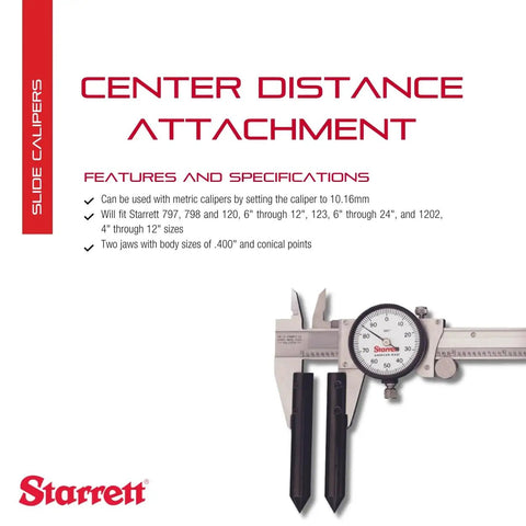 Center Distance Attachment for Dial and Electronic Calipers That Works With Series 797 798 120 123 1202 product image