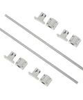 2 Pack 8mm x 350mm Linear Motion Rail Slide Guide Kit With 4 SCS8UU Bearings And 4 SK8 Rail Supports for CNC Machines