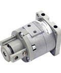Rock Solid Free Mount Rotary Actuator Featuring Smooth Vane Design For Reliable Air Rotation Heavy Duty Industrial Pneumatic Motor with gear mechanism.
