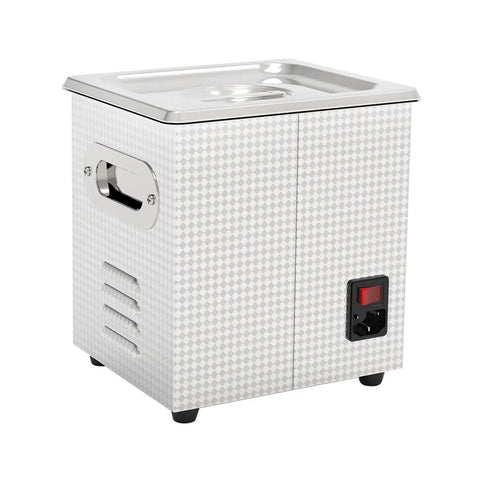 Heavy Duty 1.3L Ultrasonic Cleaner Machine With Cooling Fan And Double Safety Switch, steel exterior, easy-to-use design.
