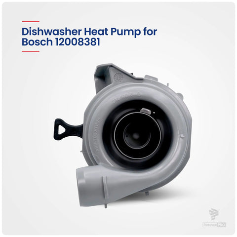 Replacement Heat Pump for Bosch Appliance 12008381, DIY Friendly Plug In with stainless steel element visible from front view