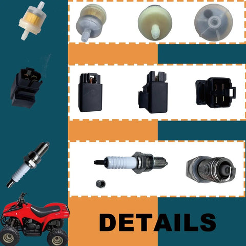 6 Pack Ignition Coil Kit For 50Cc And 90Cc ATV Fits Scrambler 2000 2003 Predator 2003 2006 Sportsman 2002 2003 With CDI Box