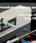 Premium Boiler Steam Probe Replacement Kit 3 Pack With Sealing Rings For Breville Sage Dual Boiler And Oracle Touch Espresso Makers No Hassle Swap, includes three steel probes and multiple o-rings.
