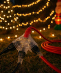 Heavy Duty 50 Foot 10/3 Extension Cord With Triple Tap And Lighted Ends 15 Amp 1875 Watt Power Cable 100 Percent Copper SJTW