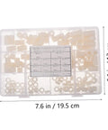 Nylon Round Spacer Nut Kit 150 Pcs Insulated Washers With Labeled Storage Case For Easy Organization And Portability