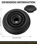 Replacement Silicone Gasket For Cuisinart Single Serve Coffee Makers Upper Needle Seal Ultra Snug Leak Proof Fit dimensions