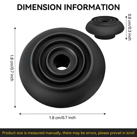 Replacement Silicone Gasket For Cuisinart Single Serve Coffee Makers Upper Needle Seal Ultra Snug Leak Proof Fit dimensions