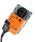 Built Tough Rotary Actuator For Ball Valves, 10 Nm torque, 24V AC DC, compact design for automated flow control, IP54 rated.