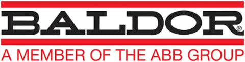 Baldor logo, a member of the ABB group, associated with 0.75 HP Single Phase 1725 RPM 1PH 60Hz Electric Motor 56 Frame