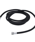 Airbrush Hose 6.2ft Rubber Air Line with G1/8 Female Connectors Flexible Air Tubing coiled on white background