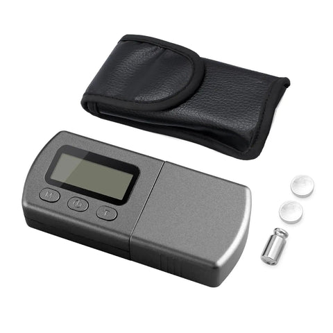 Digital Turntable Stylus Force Scale Gauge With Blue LCD Backlight Pro Grade Stylus Pressure Meter For MM MC MI Cartridges 0.01 g Accuracy Tare Function Five Modes Helps Dial In Tonearm Pressure And Protect Vinyl, with case and calibration weight