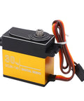 Knockout 30 Kg Digital RC Servo With Heavy Duty Metal Gears And Precision 25T Horn CNC Aluminum Case Double Ball Bearings, compact design.