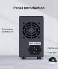 Rear panel of Pro Grade Adjustable DC Power Supply 30V 10A With Precision Encoder Knob 4 Digit LED Display USB Fast Charge