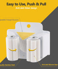 6 Pack Broom And Mop Holder Wall Mounts In Stainless Steel Holds Up To 2.5 Kg With Included Screws White Heavy Duty Wall Storage Organizer