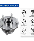 Pair Of Front Wheel Hub Bearing Assembly For 2011 2017 Lexus CT200h 2010 2016 Toyota Prius And 2012 2015 Prius Plug In Front Hub Bearing Kit For Both Sides Easy Install Solid Reliable Replacement
