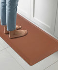 All Day Comfort Anti Fatigue Kitchen Floor Mat With Cushy PVC Construction Waterproof Non Slip Rug for Standing 39 by 20 Inch in use